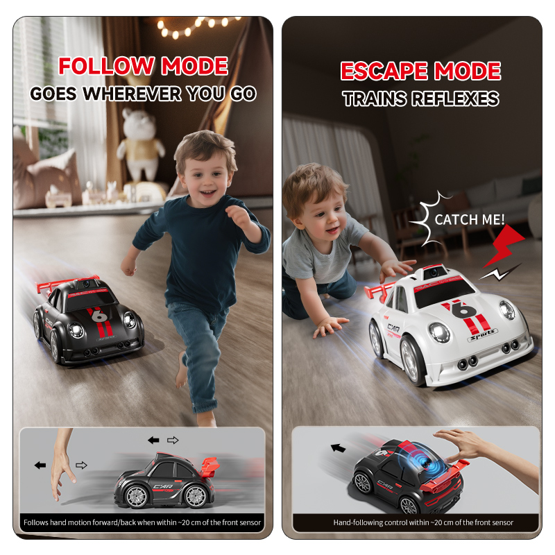 AliExpress 2026 New C6 RC Drift Car with Dual Mode Lights Sound Camera Screen Control Car Smart Induction Following Children's Toys Gift, view 4