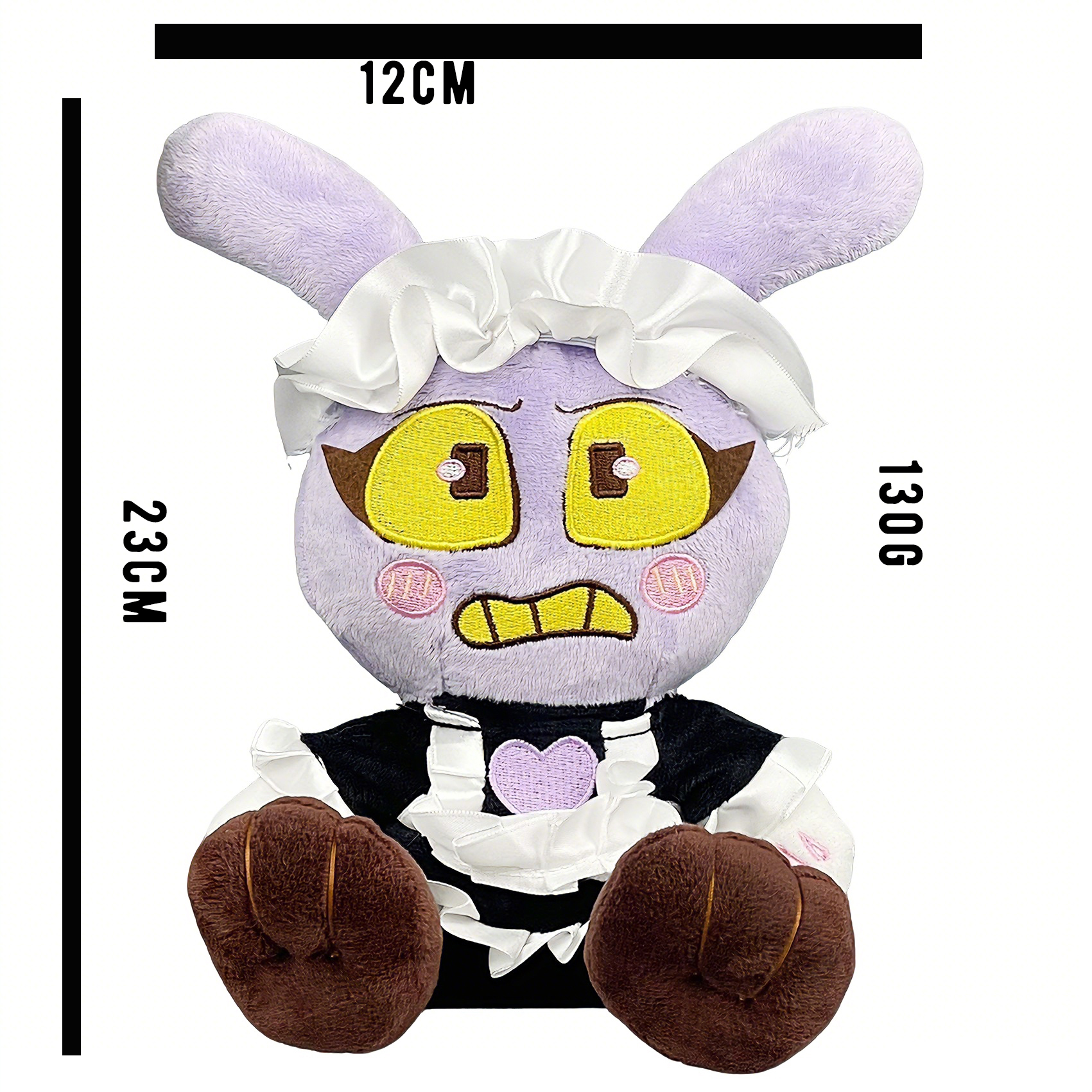 AliExpress 2026 New Cute Purple Maid Bunny Plush Toy Soft Stuffed Cartoon Rabbit Kawaii Plushie Kids Birthday Gift Room Decor Party Favor