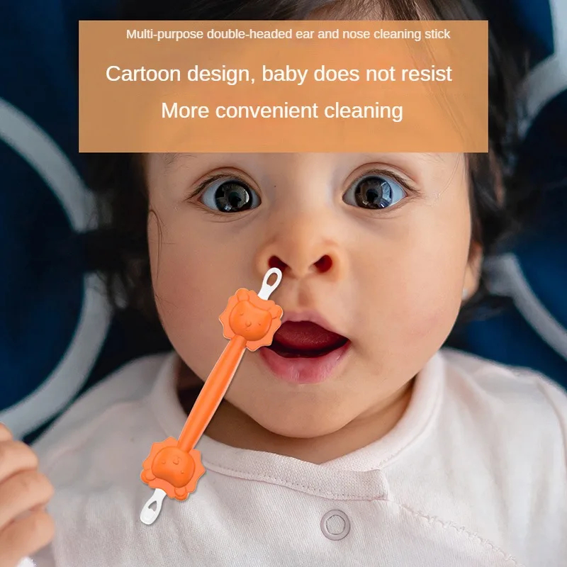 AliExpress 2026 New models Baby Cleaner Spoon Double-headed Soft Wax Curette Picker Nose Cleaner Silicone Ear Wax Pickers Clean Tweezers