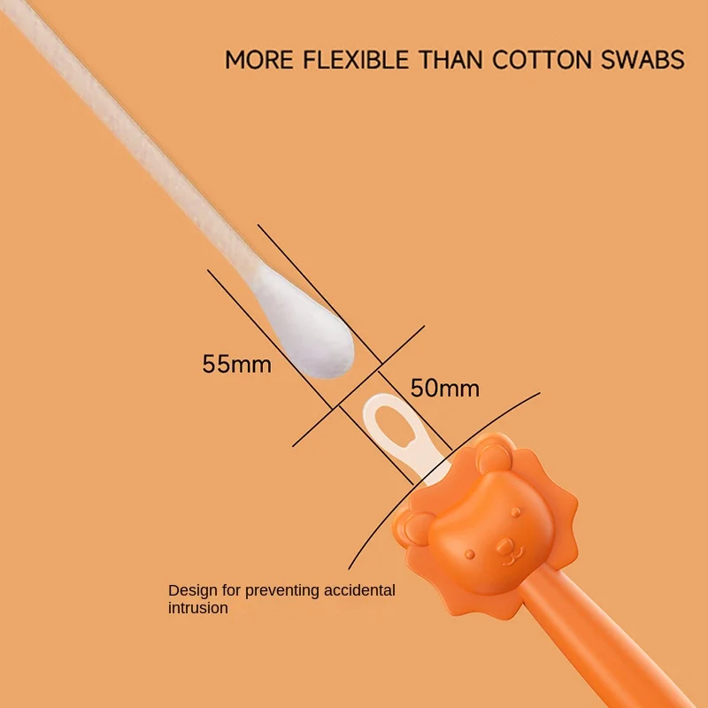 AliExpress 2026 New models Baby Cleaner Spoon Double-headed Soft Wax Curette Picker Nose Cleaner Silicone Ear Wax Pickers Clean Tweezers, view 4