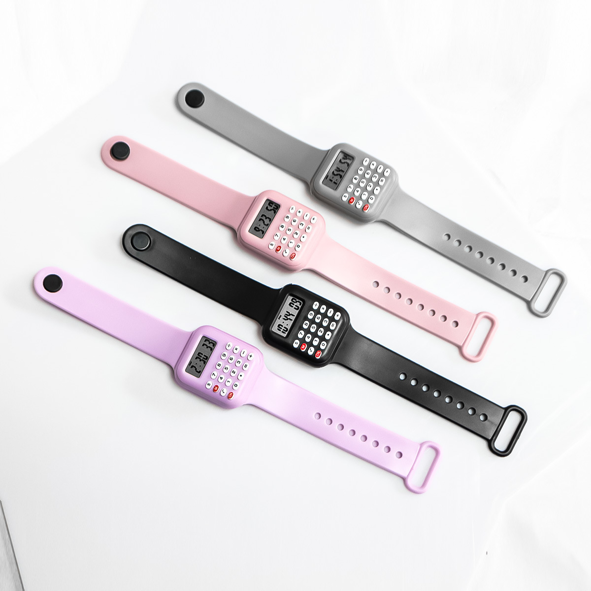 AliExpress Kids Digital Watch with Calculator and Rubber Strap, view 4