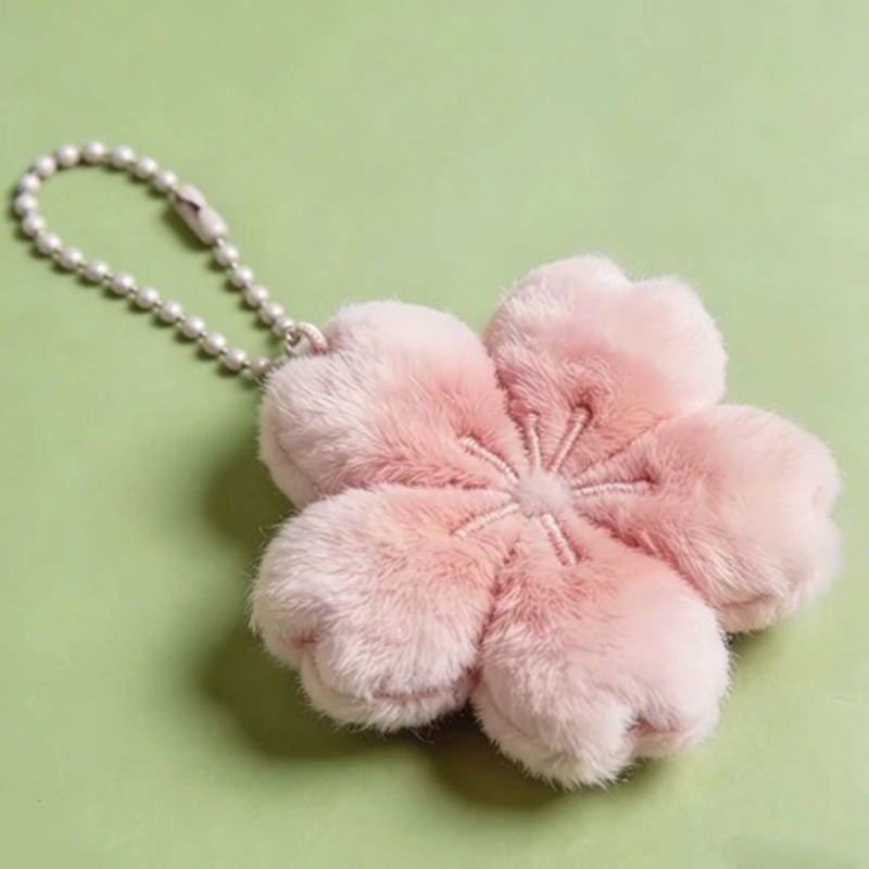 AliExpress 2026 New Sakura Series Healing Plush Doll Pendant Keychain Cute Girl Gift for Girlfriend Bag Decoration