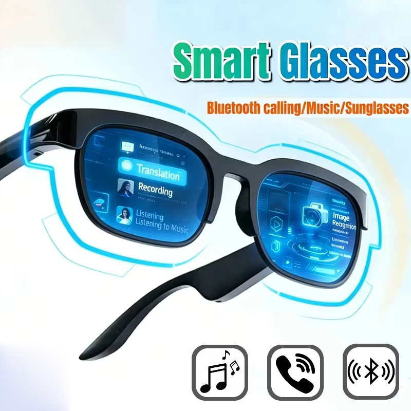 AliExpress 2026 New Smart Glasses AI Translation Bluetooth Conversation Recording Listening To Music Smart Sunglasses for Men Women