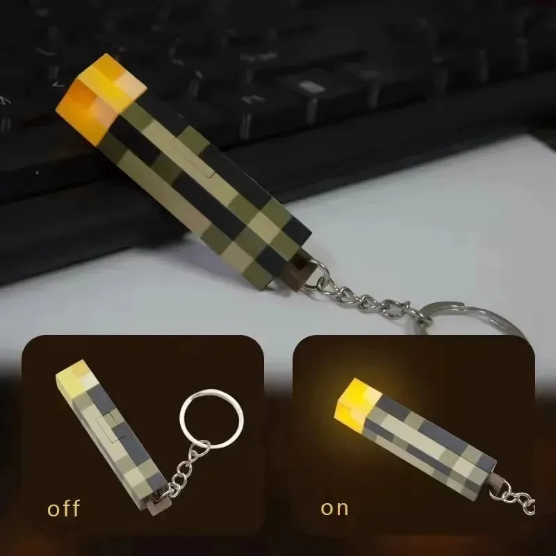 AliExpress /2026 New World Torch Light Torch Can Shine Keychain Mini Model Pendant Toy Most Popular Festival Mode, view 4