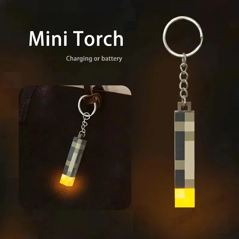 AliExpress /2026 New World Torch Light Torch Can Shine Keychain Mini Model Pendant Toy Most Popular Festival Mode, view 5