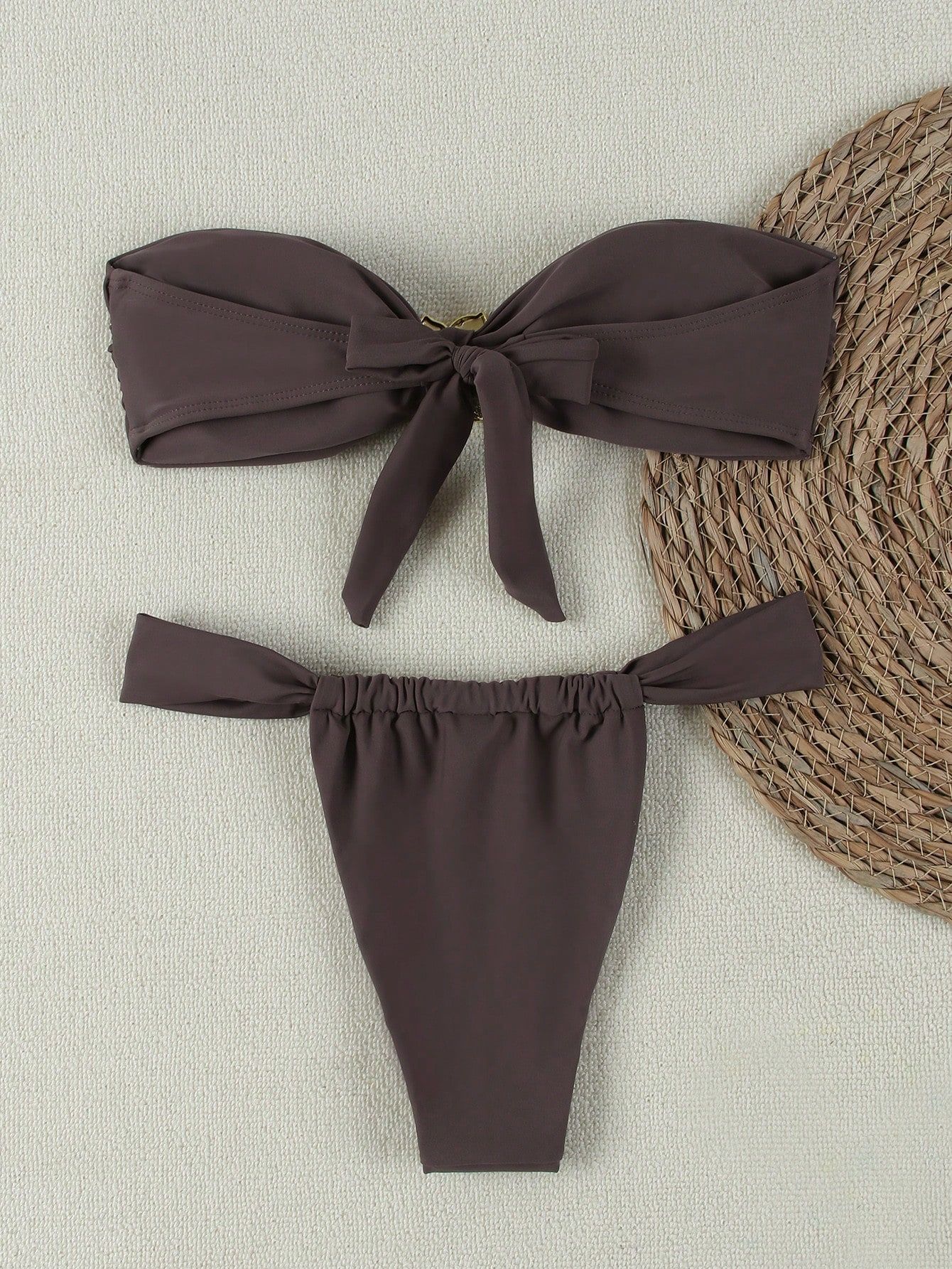 AliExpress "2026 Sexy Bandeau Push-Up Bikini Set - Brazilian Thong Swimwear for Women", view 5