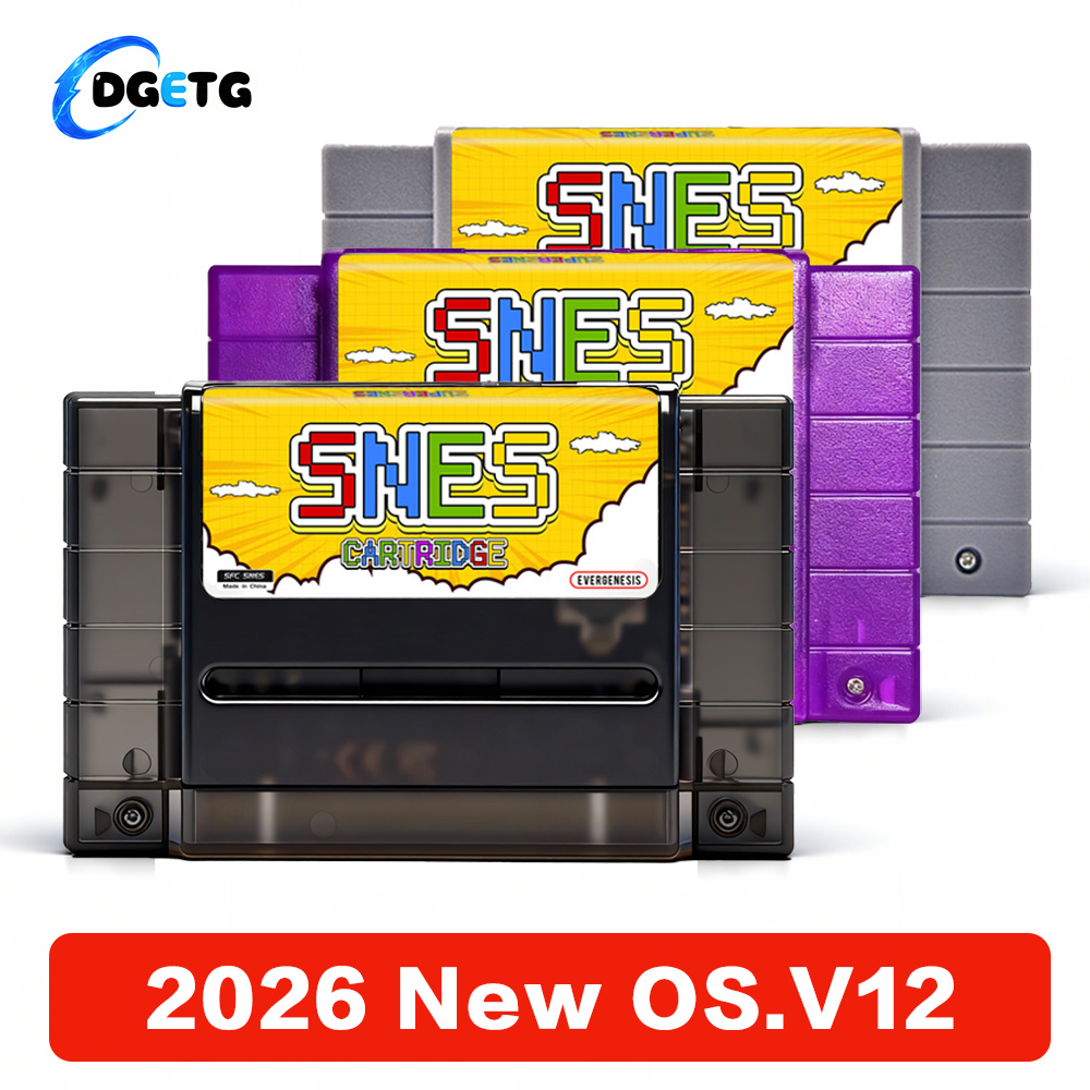 AliExpress 2026 V12 3000 in 1 SNES Game Card With 8GB TF Card SFC Game Cartridge For SFC Super Famicom US Game Console Game Accessories