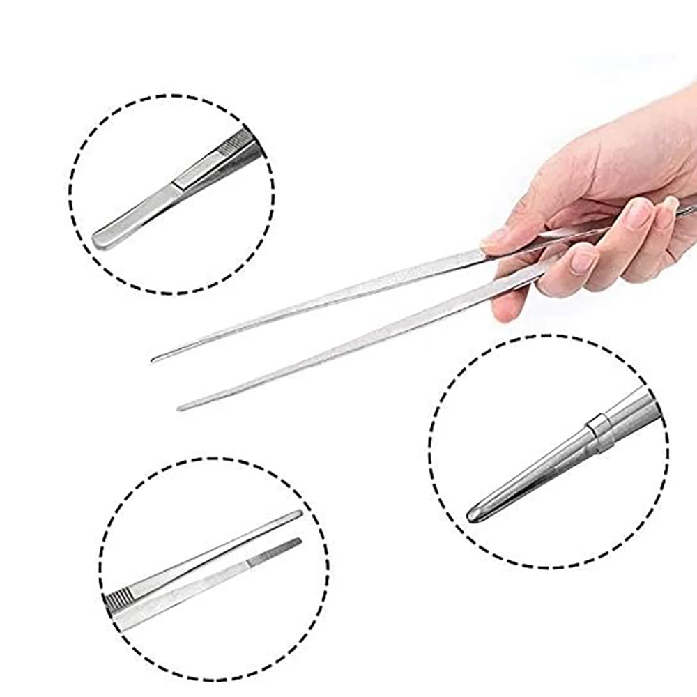 AliExpress Stainless Steel Toothed Tweezers Tongs, view 2