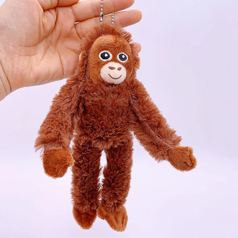 AliExpress 20cm Cute Little Monkey Pendant Plush Doll Animal Hanging Plushies Doll Bag Pendant Soft Stuffed Backpack Keychain Plush Dolls, view 5