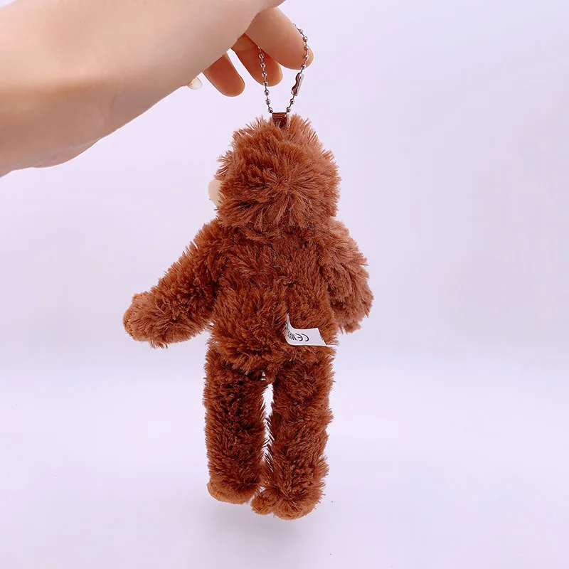 AliExpress 20cm Cute Little Monkey Pendant Plush Doll Animal Hanging Plushies Doll Bag Pendant Soft Stuffed Backpack Keychain Plush Dolls, view 6