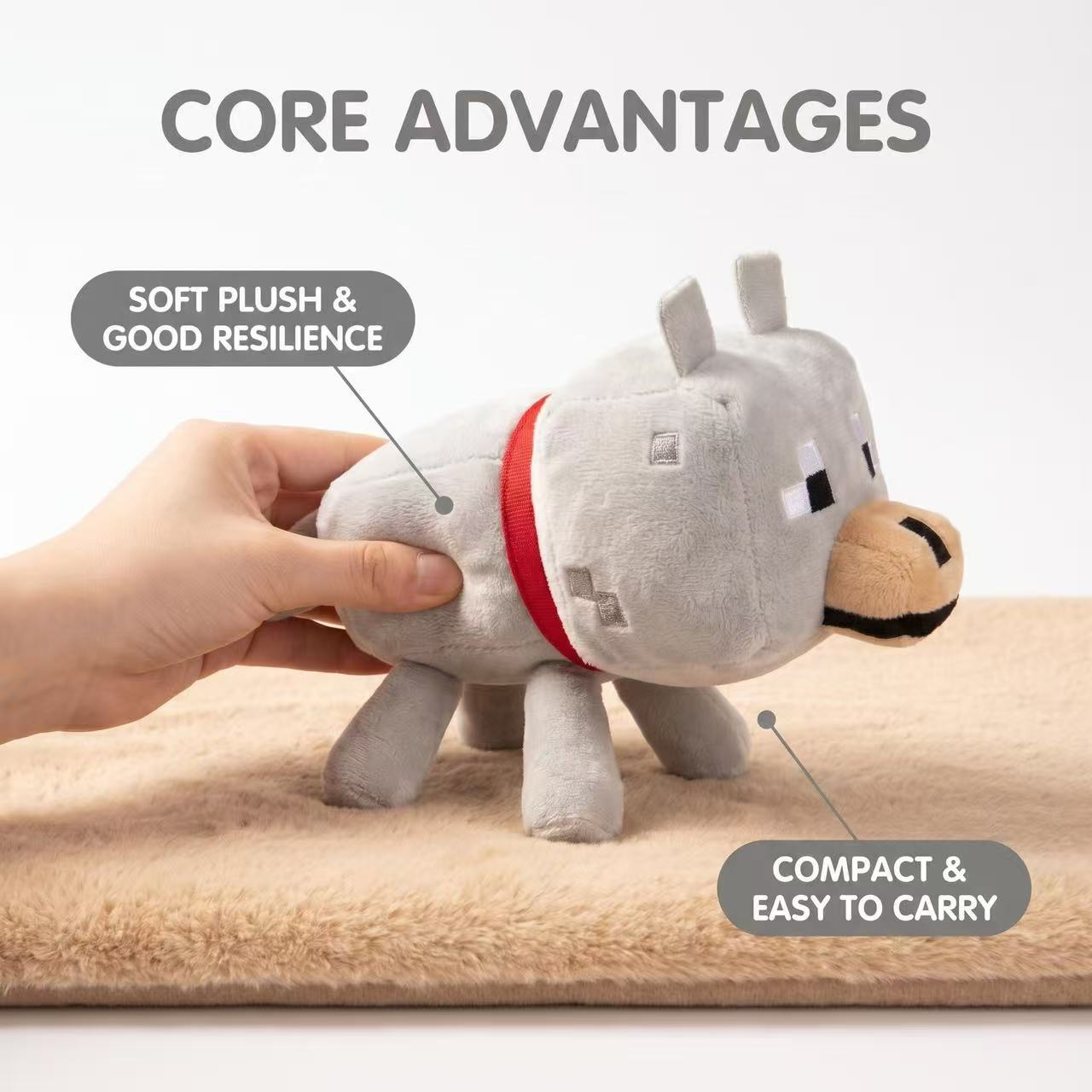 AliExpress 20cm Game Wolf Plush Stuffed Toys Wolf Plush Soft Animals Toy Doll Brinquedos for Kids Children Gifts, view 5