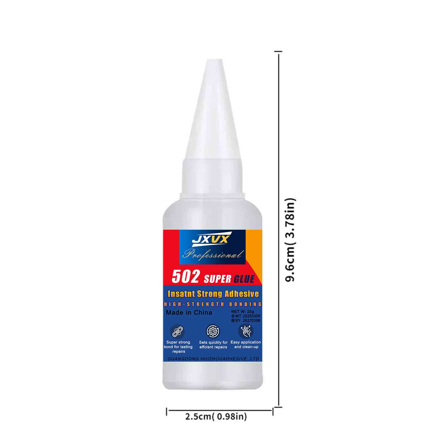 AliExpress 20g 502 Multi-Purpose Super Glue Instant Quick-drying Cyanoacrylate Waterproof Adhesive Leather Rubber Glass Wood Metal Strong Bond Liquid Glue Tool Includes precision dispenser 1-10pcs., view 6