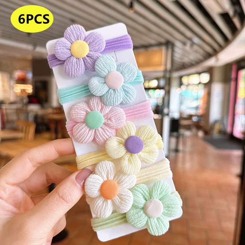 AliExpress Girls Flower Elastic Hair Bands (10 or 20-Pack), view 3