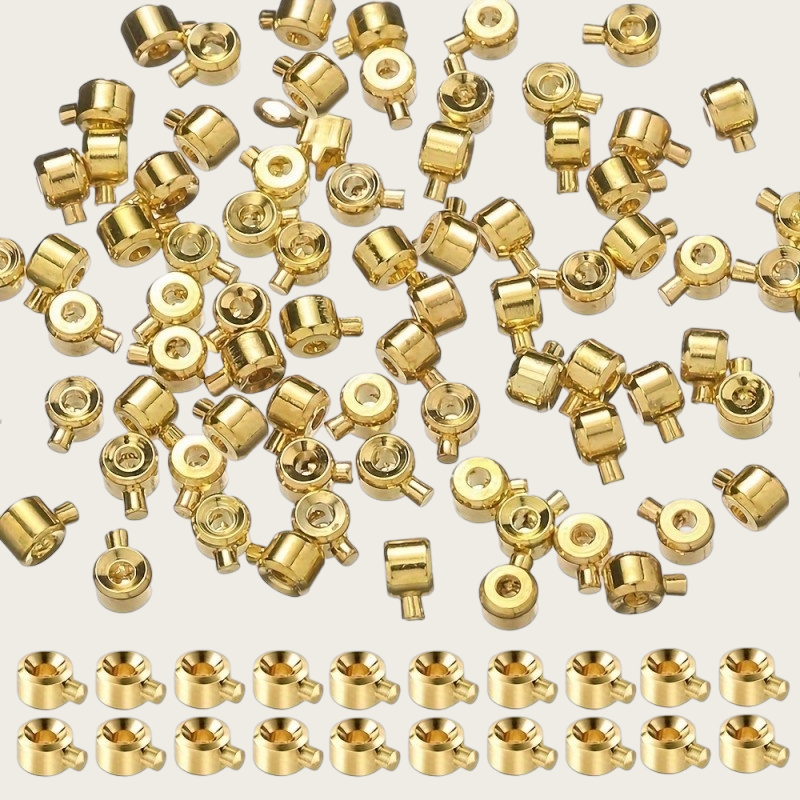AliExpress Copper Clasp Buckles with Bead Caps (20-Pack), view 5