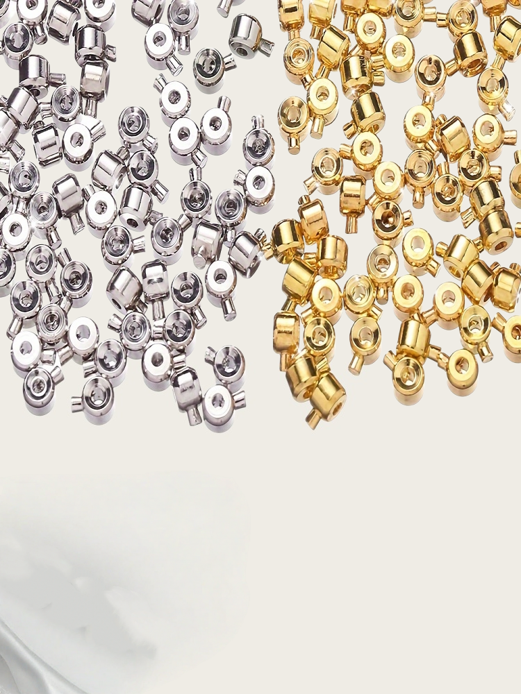 AliExpress Copper Clasp Buckles with Bead Caps (20-Pack), view 6