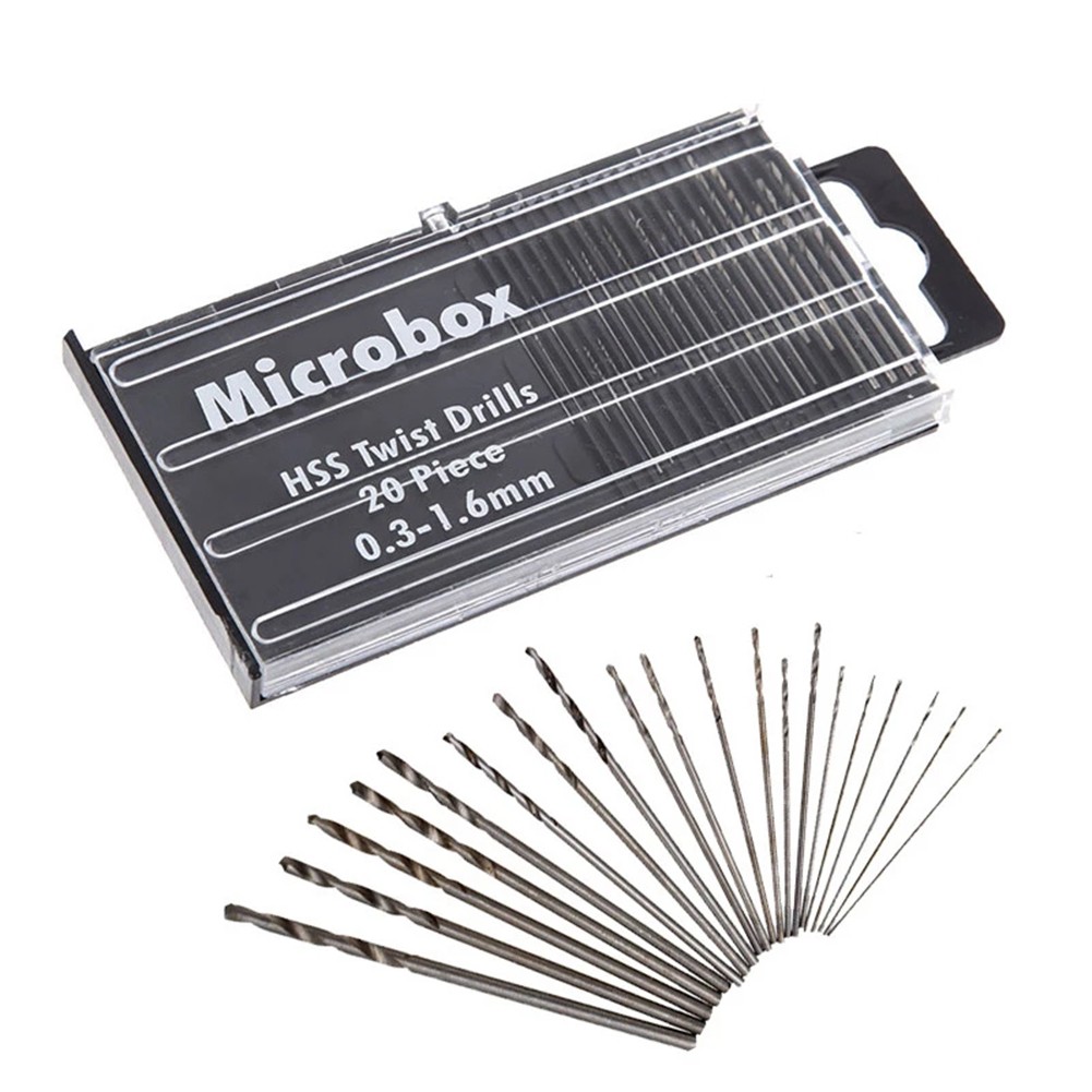 AliExpress Mini HSS Micro Drill Bit Set (0.3-1.6mm, 20-Pack), view 2