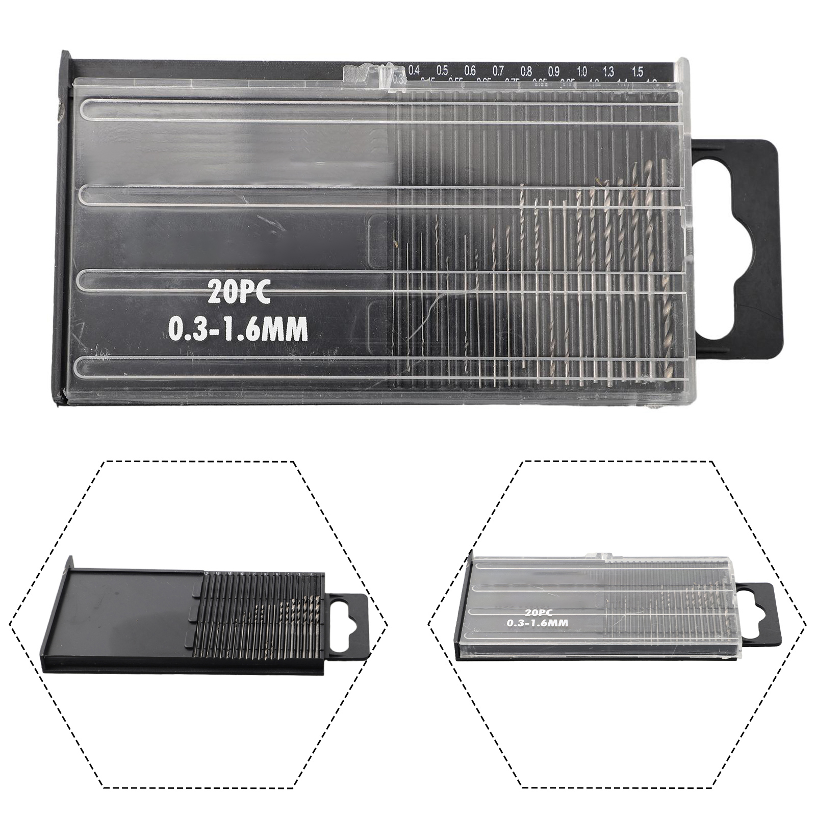 AliExpress Mini HSS Micro Drill Bit Set (0.3-1.6mm, 20-Pack), view 5
