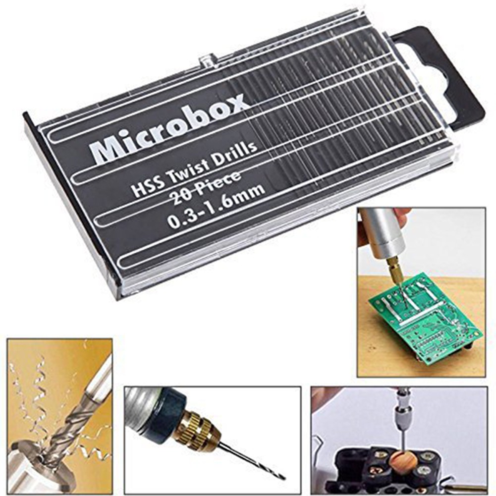 AliExpress Mini HSS Micro Drill Bit Set (0.3-1.6mm, 20-Pack), view 6