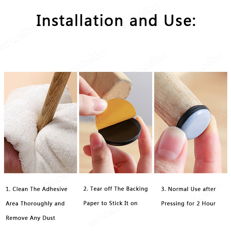 AliExpress 20PCS Furniture Slider Pads Table Chair Leg Sliding Block Anti Scratch Easy Move Heavy Furniture Leg Mat Thickened Moving Pads, view 6