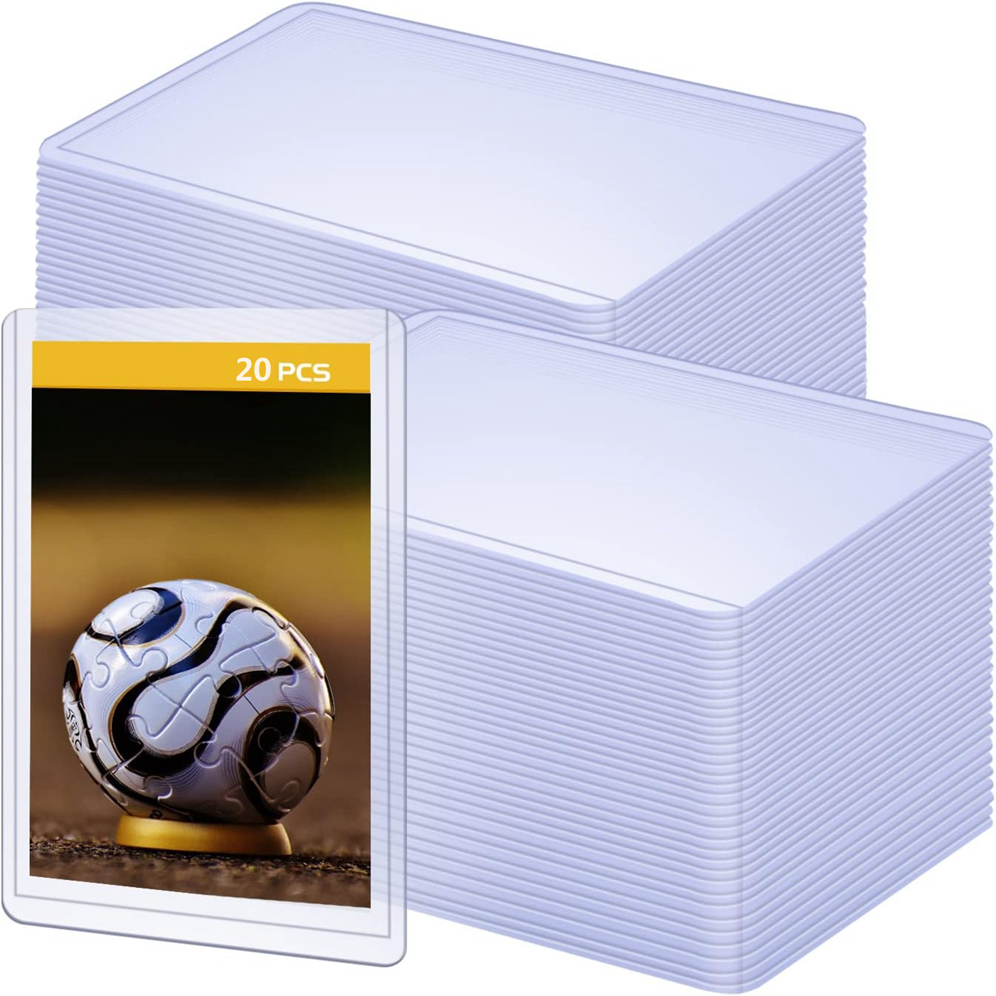 AliExpress 20pcs Hard Plastic Card Sleeves Protector Folder Protective Holder Display Fit For Baseball Football Sports TCG Game Yugioh Card, view 2