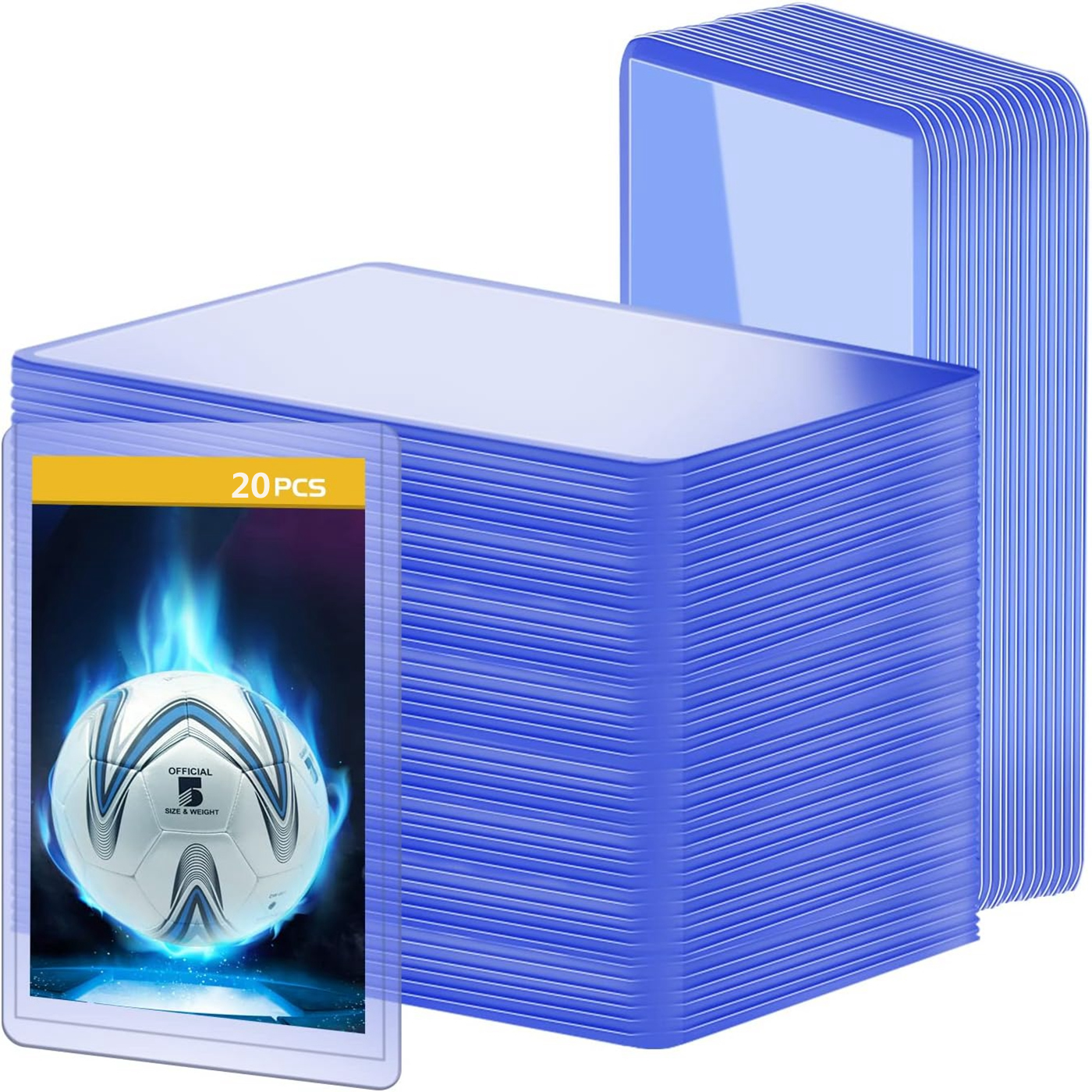 AliExpress 20pcs Hard Plastic Card Sleeves Protector Folder Protective Holder Display Fit For Baseball Football Sports TCG Game Yugioh Card, view 3