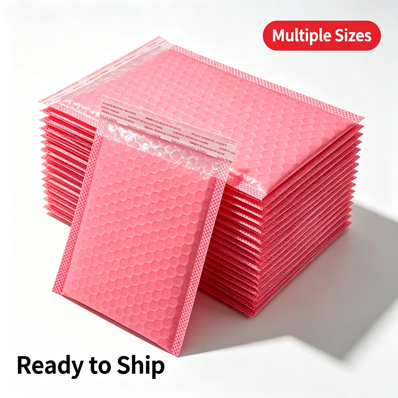 AliExpress Pink Bubble Mailers, Self-Seal (20-Pack), view 5