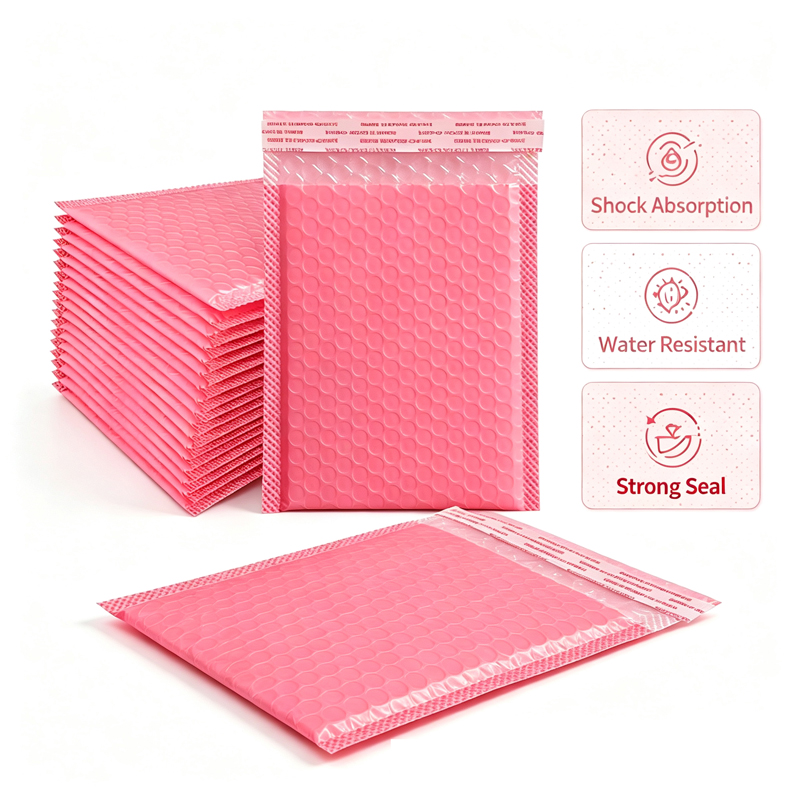 AliExpress Pink Bubble Mailers, Self-Seal (20-Pack), view 6