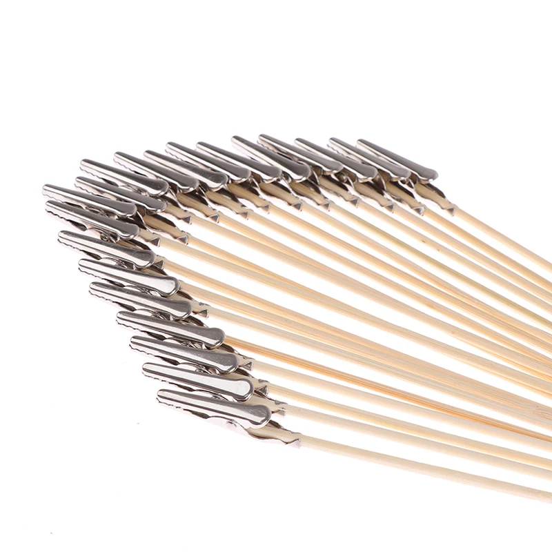AliExpress 20Pcs Wood And Metal Painting Stand Alligator Clip Stick Modeling Tool for Airbrush Model Part, view 2