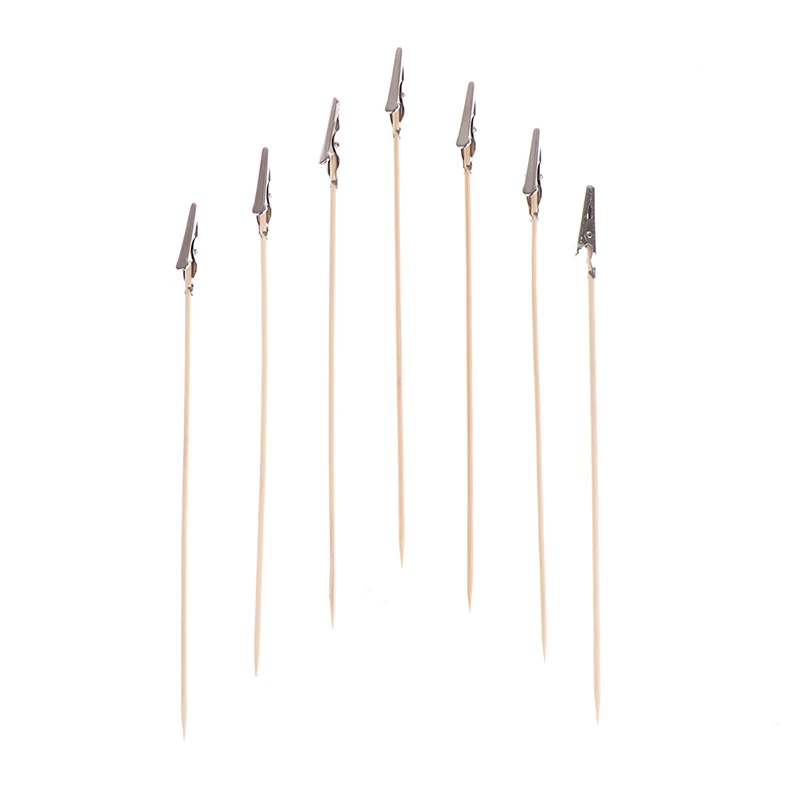 AliExpress 20Pcs Wood And Metal Painting Stand Alligator Clip Stick Modeling Tool for Airbrush Model Part, view 4