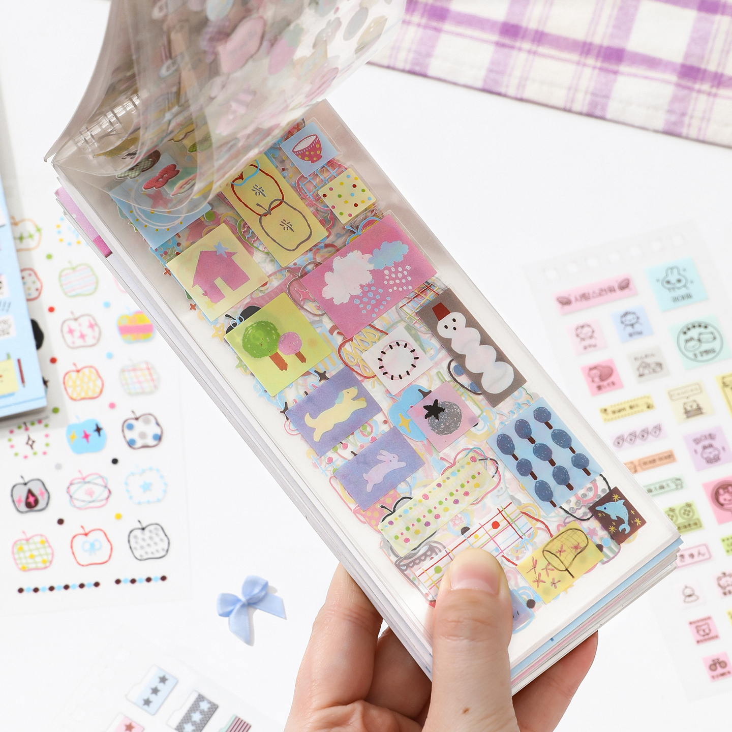 AliExpress 20sheets Moment Collection Kawaii Ins Small Element Label PET Die cut Sticker Book DIY Scrapbook Creative Aesthetics Stationery