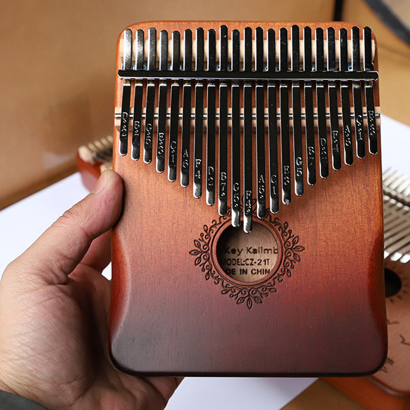 AliExpress 21 Key Mahogany Kalimba 17 Key Thumb Piano Portable Finger Piano for Beginner Mbira Gifts for Adults/Kids