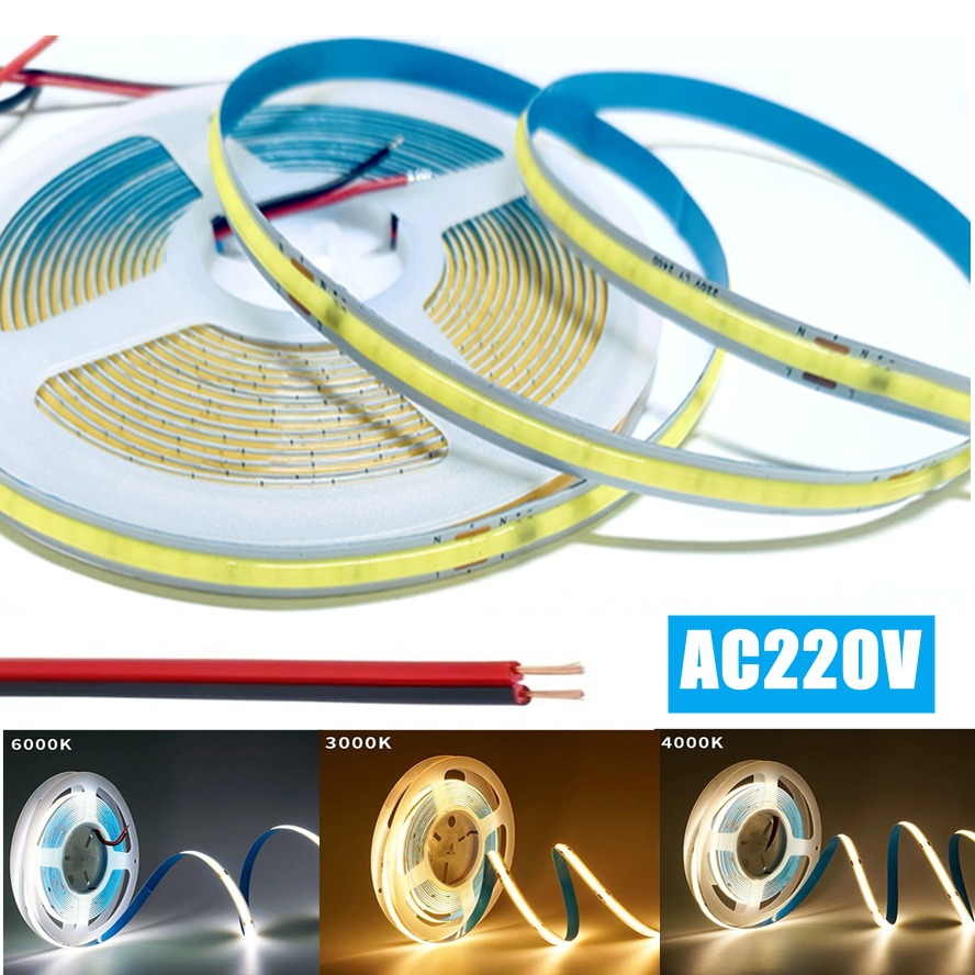 AliExpress 220V Dimmable COB LED Strip Light, 240 LEDs/m, view 2