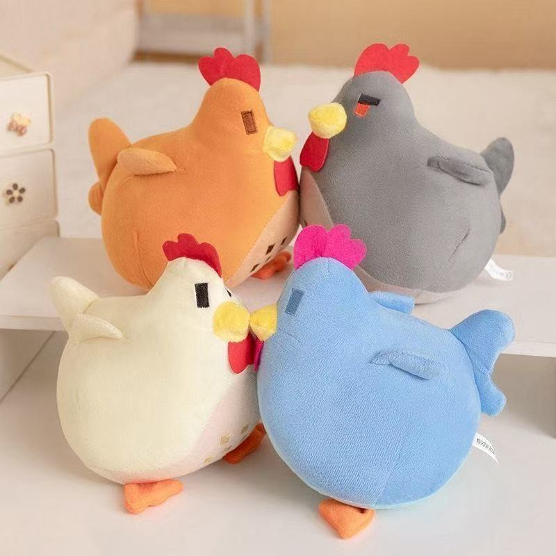 AliExpress 22cm Adorable Stardew Valley Chicken Plush Toys Soft Stuffed Animal Pillow Kids Toys Christmas Gifts Home Decoration, view 2