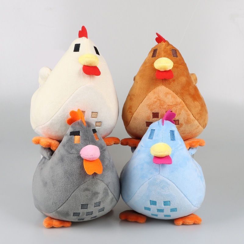 AliExpress 22cm Adorable Stardew Valley Chicken Plush Toys Soft Stuffed Animal Pillow Kids Toys Christmas Gifts Home Decoration, view 3