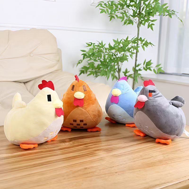 AliExpress 22cm Adorable Stardew Valley Chicken Plush Toys Soft Stuffed Animal Pillow Kids Toys Christmas Gifts Home Decoration, view 4