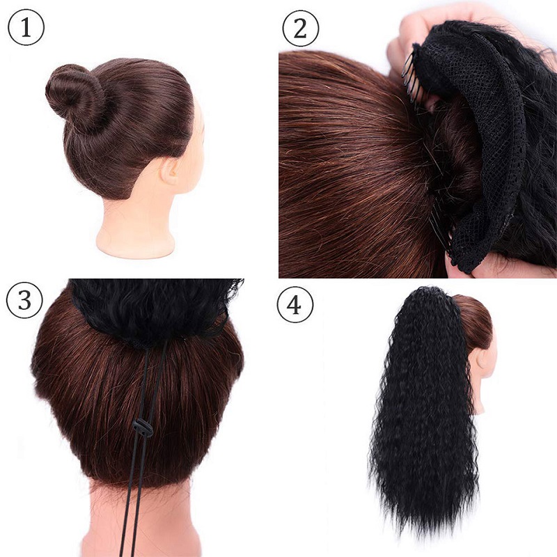 AliExpress 22 Inch Curly Drawstring Ponytail Extension, view 5