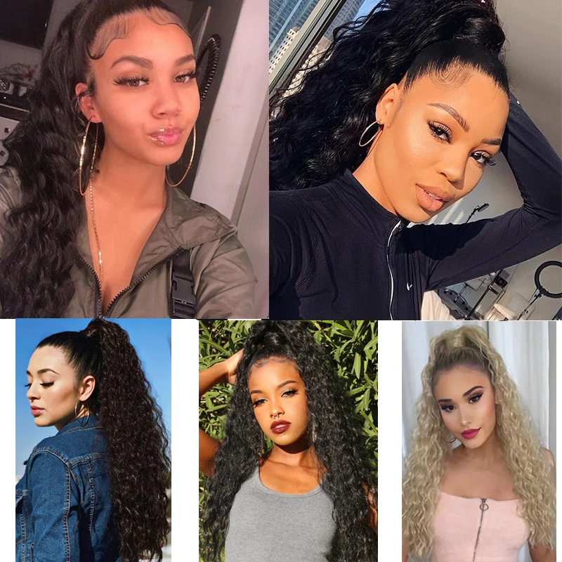 AliExpress 22 Inch Curly Drawstring Ponytail Extension, view 6