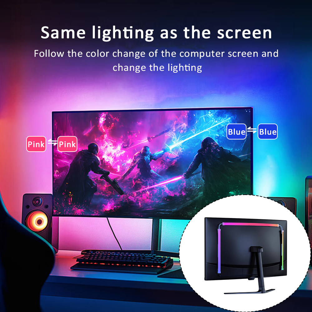 AliExpress 24 to 34 Inch USB PC Monitor LED Backlight Strip, view 2
