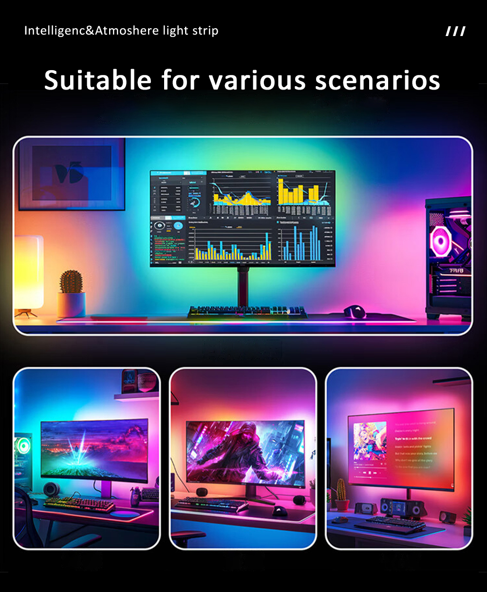 AliExpress 24 to 34 Inch USB PC Monitor LED Backlight Strip, view 6