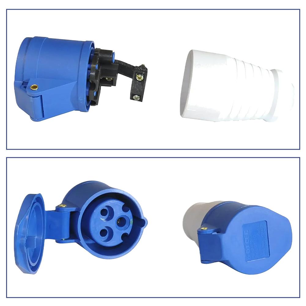 AliExpress 240V 16A Caravan Mains Adapter 3-Pin Industrial Plug Socket Converter Motorhome Hook Up Cable for RV Campervan Power Supply, view 5