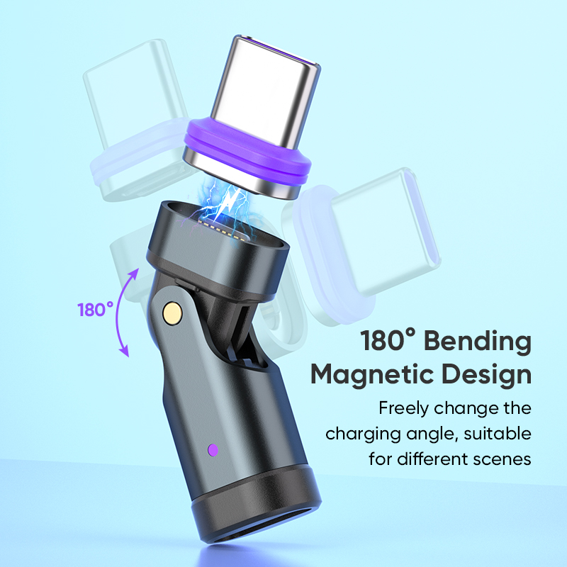 AliExpress 240W Magnetic USB-C Fast Charging Adapter - Type-C Female Converter Cable For MacBook/Xiaomi
