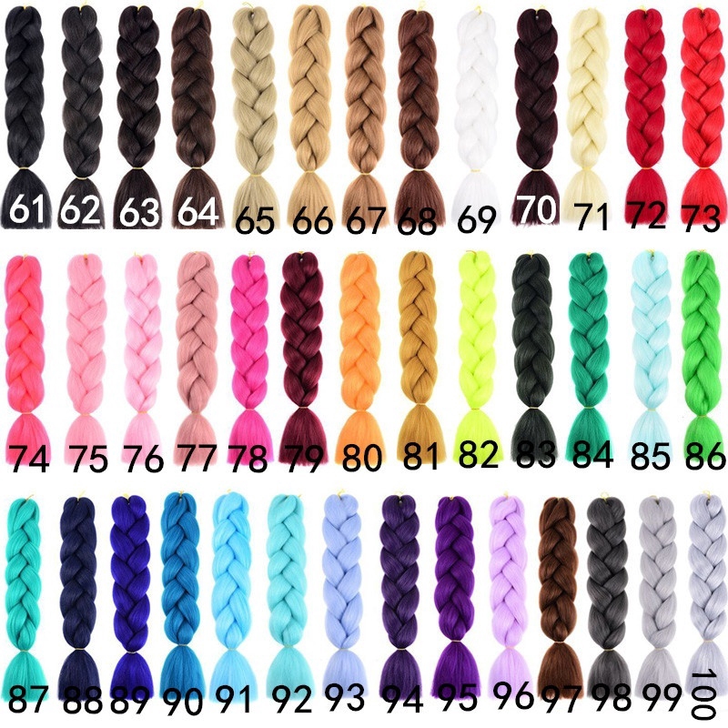 AliExpress 24Inch Synthetic Long Box Jumbo Braiding Hair Extensions Yaki Straight Texture for Women Dreadlocks, view 2