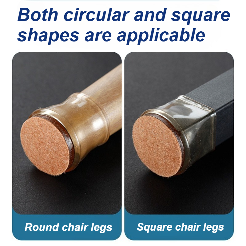 AliExpress 24pcs Chair Leg Caps Floor Protector Pads for Silicone Furniture Leg Mute Transparent Leg Protectors Cap Floor Scratch Resistant, view 4