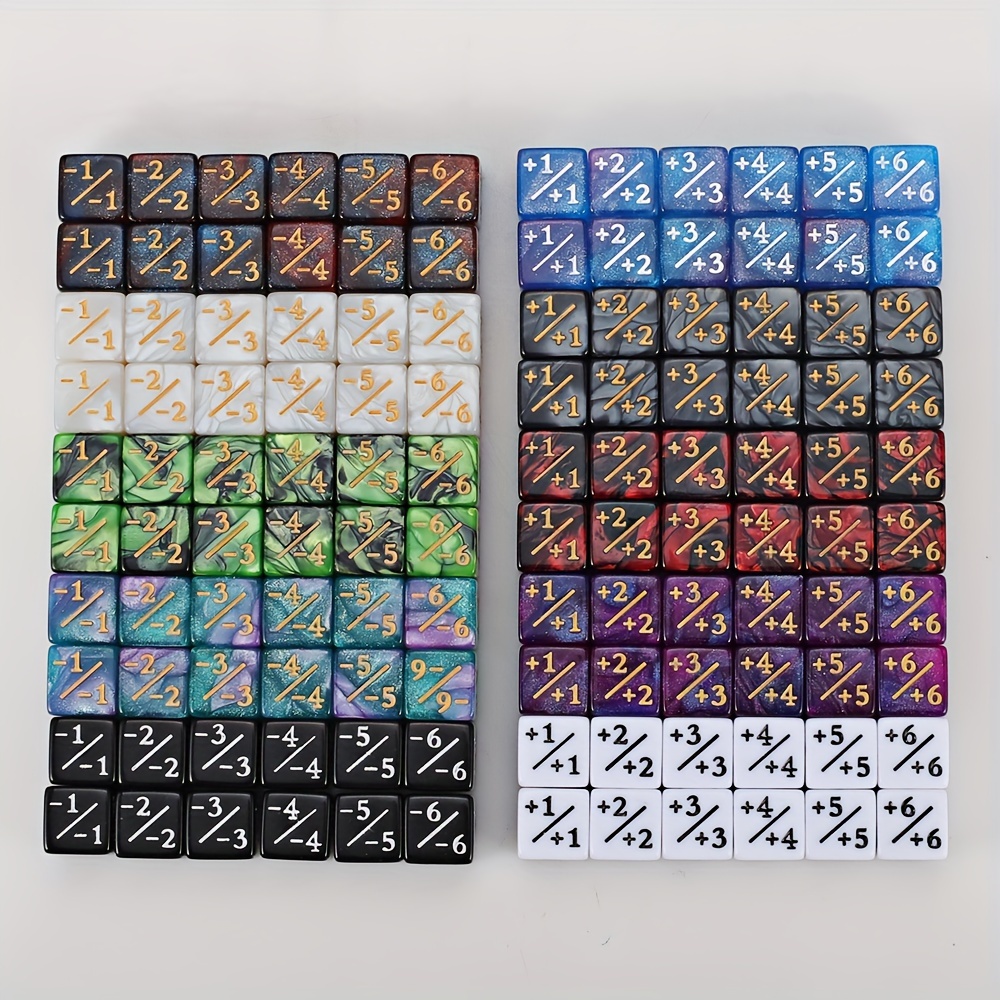 AliExpress 24pcs Magic Party Counting Dice Set With Starry Sky Design - Perfect For Mtg Card Games & Magic Games Enhance Math Skills