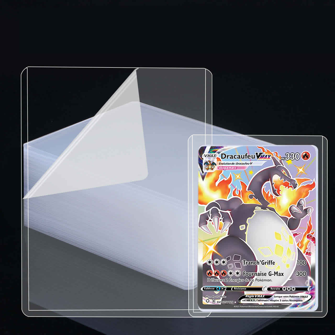 AliExpress 25-150pcs Hard Card Holdre With Protective Film Card Sleeves Anti Scratch Protector Fit For Yugioh PKM TCG Baseball Sports Cards