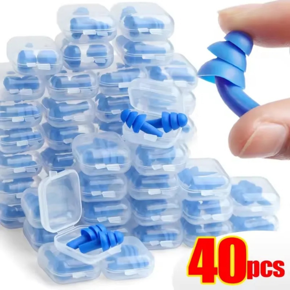 AliExpress Reusable Silicone Sleeping Earplugs with Case, view 2