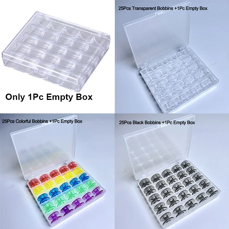 AliExpress 25-Spool Plastic Sewing Bobbin Storage Case, view 6
