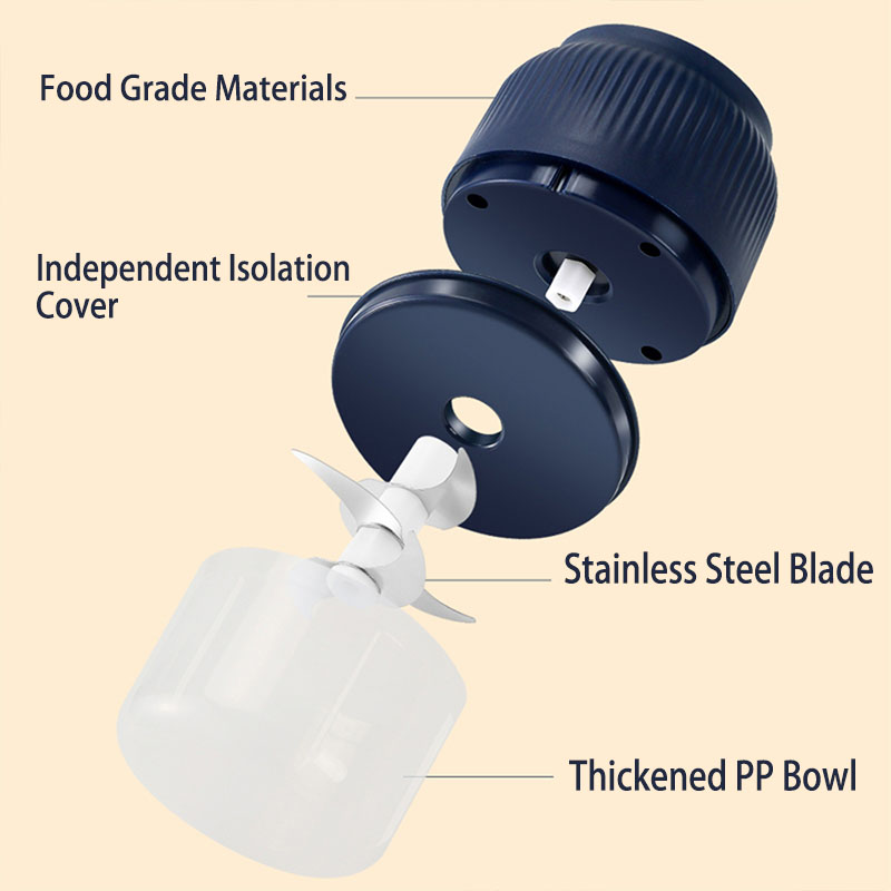 AliExpress 250 ml Mini USB-Rechargeable Electric Food Chopper, view 6