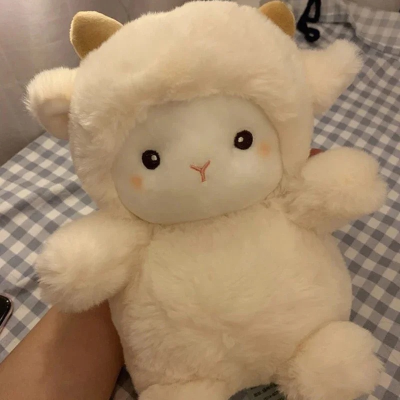 AliExpress 25cm Kawaii Sheep Rabbit Alpaca Plush Doll, Soft Stuffed Animal Throw Pillow for Birthday Wedding Party Gifts, view 4
