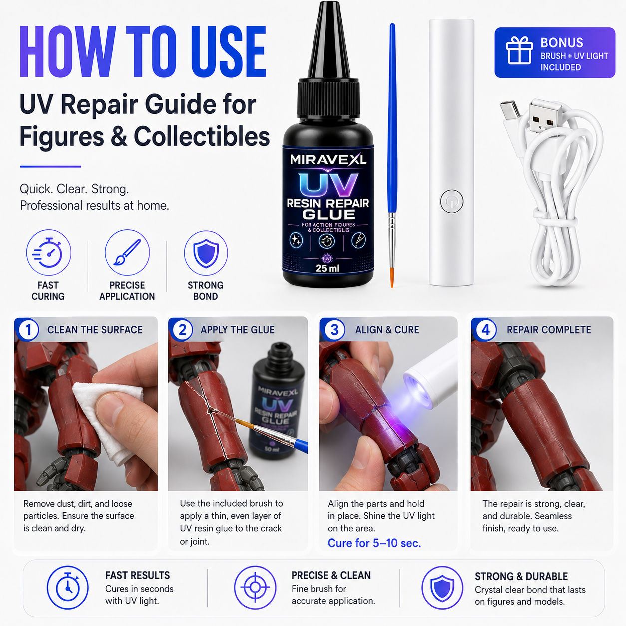 AliExpress MIRAVEXL 25 g UV Epoxy Resin Glue, view 2